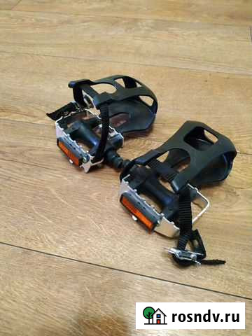 Педали с туклипсами Краснодар - изображение 1