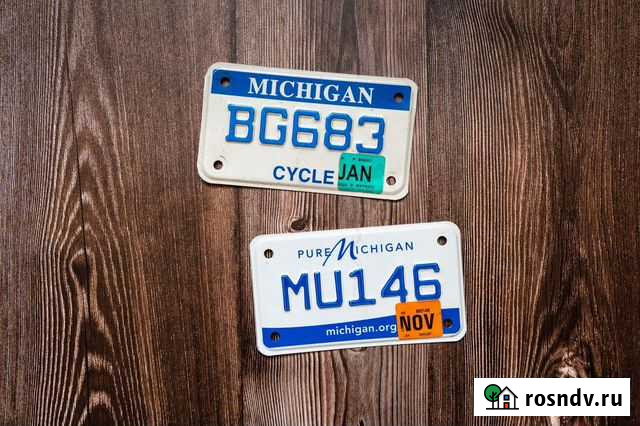 Номерной знак США, Мичиган для мотоцикла Артем - изображение 1