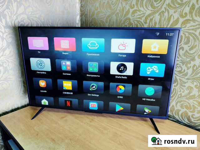 Новый Андроид телевизор 81 см Media 2021 год Краснодар - изображение 1