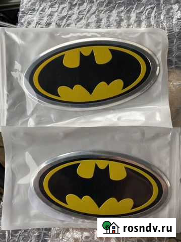 Логотип Бэтмэн летучая мышь и эмблема 3 штуки Кашин - изображение 1