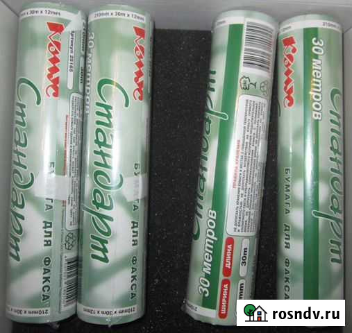 Бумага для факса Комус Стандарт Дубна - изображение 1