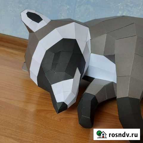 Спящий енот (паперкрафт) Ростов-на-Дону - изображение 1