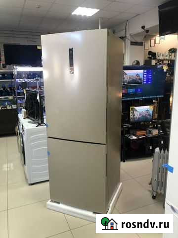 Холодильник Haier C4F744CGG новый золотой гарантия Самара - изображение 1