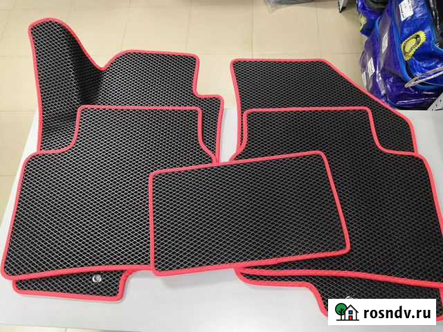 Коврики EVA на Kia Ceed 1 ED (красный кант) Волгоград - изображение 1