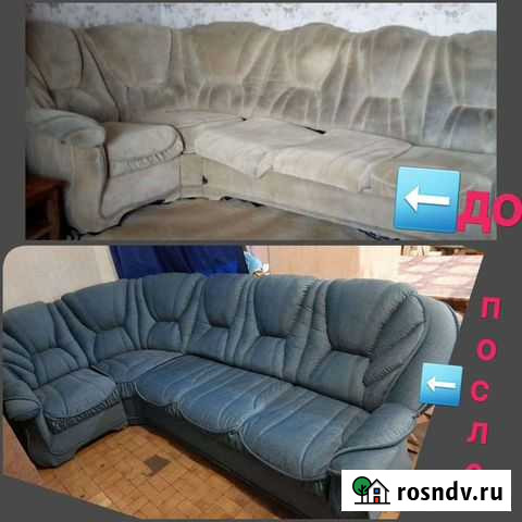 Перетяжка мягкой мебели, изготовление пуфиков Киселевск - изображение 1