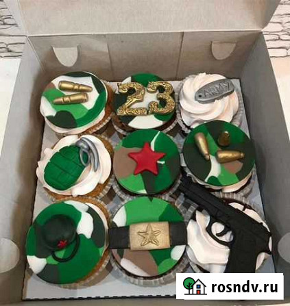 Капкейки к 23февраля, дню влюбленных, 8марта и дру Астрахань - изображение 1
