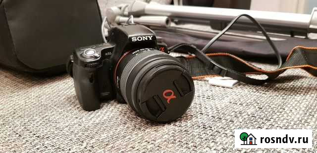 Фотоаппарат Sony Alpha SLT-A55 Kit + аксессуары Санкт-Петербург - изображение 1