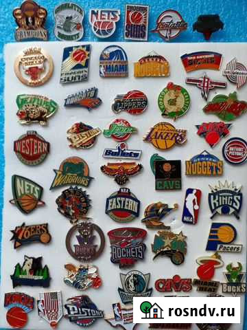 Значки спорт. Баскетбол. NBA. 53 значка Нефтеюганск - изображение 1