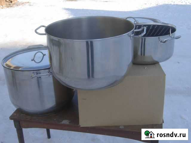 Кастрюля из нержавейки 50 литров Хомутово - изображение 1