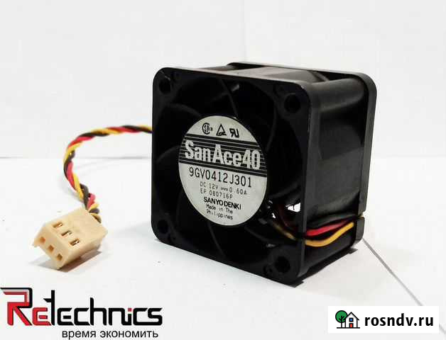 Вентилятор Sanyo 9GV0412J301 40x40x28 DC 12V 0.6A Набережные Челны - изображение 1