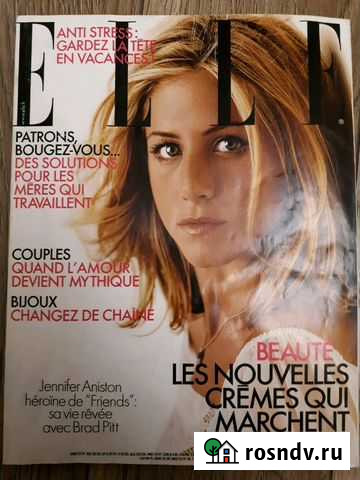 Журнал elle Франция Дженнифер Анистон Москва - изображение 1