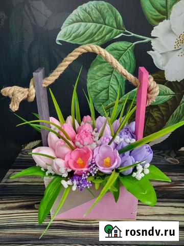 Композиция из мыла ручной работы Тюльпаны Нижний Новгород - изображение 1