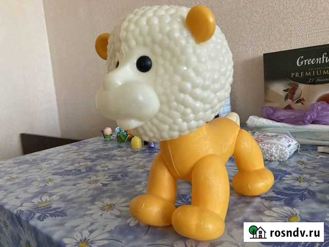 Игрушка лев СССР пластмасса Щекино - изображение 1