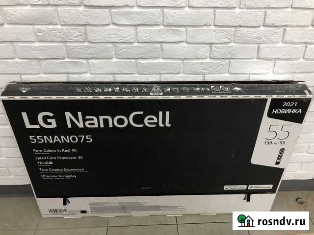 Телевизор LG 55nano75 новый smart 4k Воронеж - изображение 1