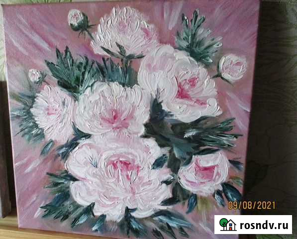 Пионы Картина маслом Бор - изображение 1