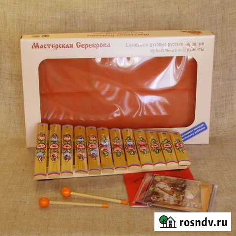 Ксилофон диатонический (12 пластин) с росписью Нижний Новгород - изображение 1