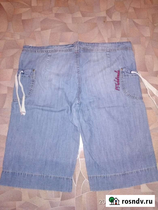 Продам джинс синий женские шорты 46-48/167 Новосибирск - изображение 2