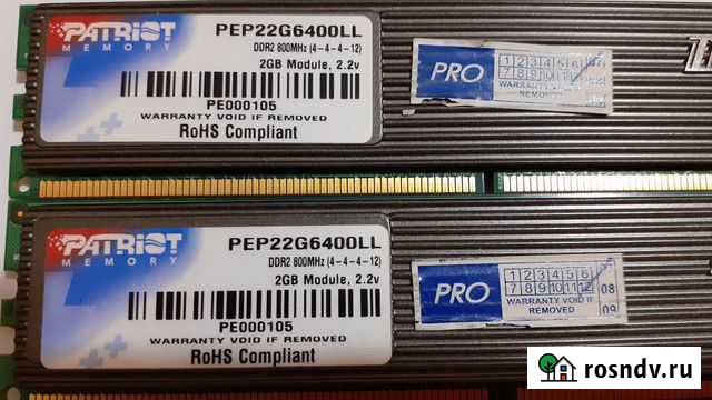 Комплект 8Gb DDR2 800MHz Patriot Titanium 2GbX4 Барнаул - изображение 1