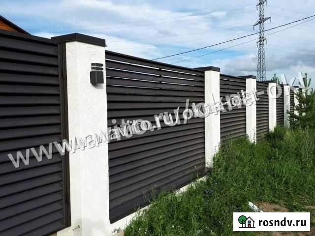 Забор- жалюзи горизонтальные Уфа - изображение 1