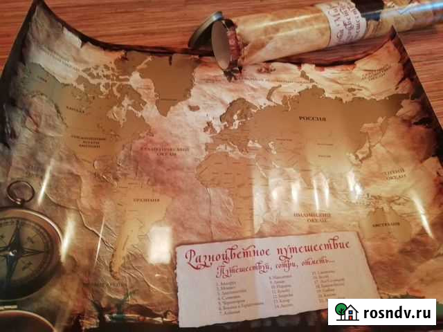 Карта мира гравюра Череповец - изображение 1