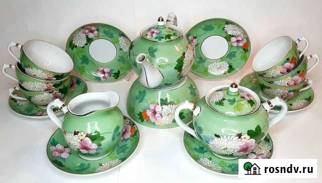Чайный сервиз Барыня. Дулево 1958г Тула - изображение 1