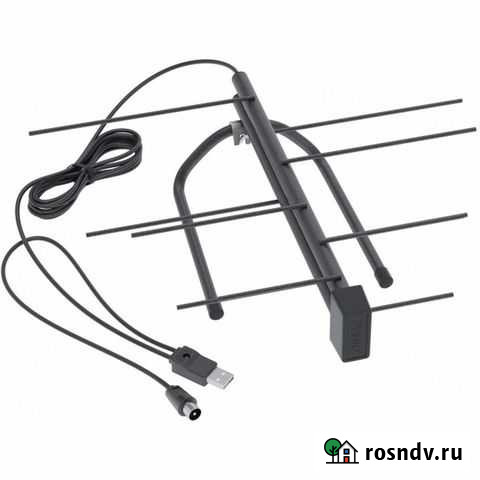 Комнатная антенна с усилителем для цифрового тв Иркутск - изображение 1