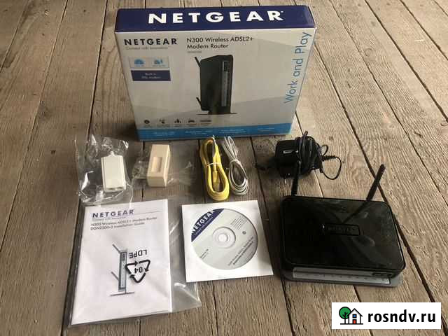Adsl 2+ модем/роутер Netgear N300 Тюмень - изображение 1