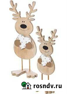 Деревянные фигурки Олени 2шт Германия Феодосия - изображение 1