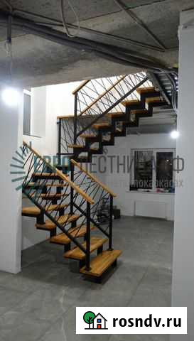 Лестница на 2-ой этаж 16 ступеней перила Хаос сгн Казань - изображение 1