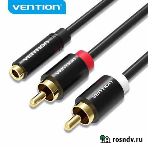 Кабель аудио 2xRCA - jack 3.5 Vention Липецк - изображение 1