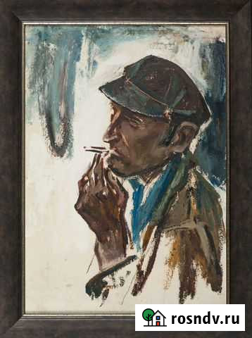 Картина Портрет рабочего Бочарникова Л.А Москва - изображение 1