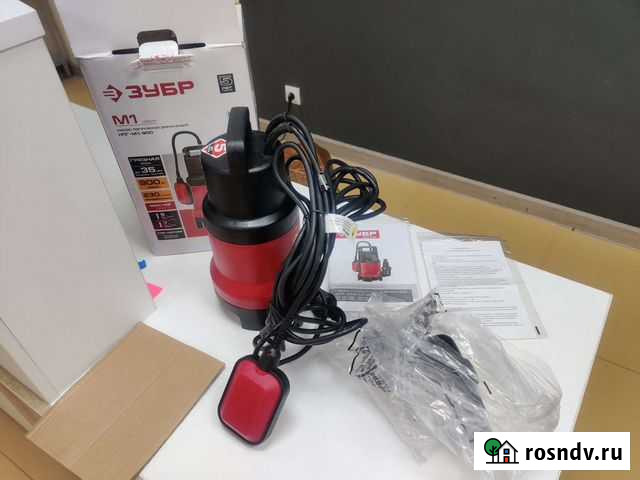 Насос дренажный для грязной воды Зубр нпг-М1-900 Лыткарино - изображение 1