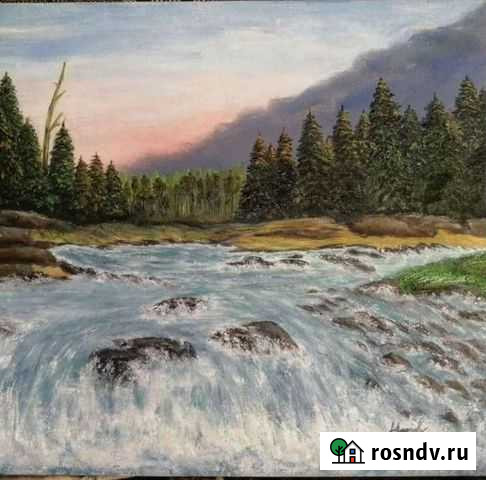 Картина маслом на холсте пейзаж Новокузнецк - изображение 1