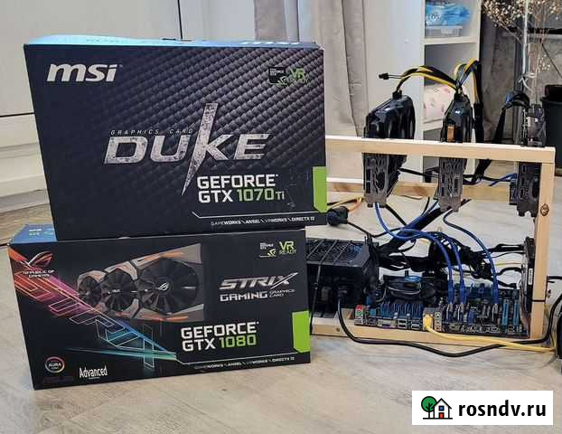 Ферма для майнинга Риг 112 mh/s ETH Красноярск - изображение 1