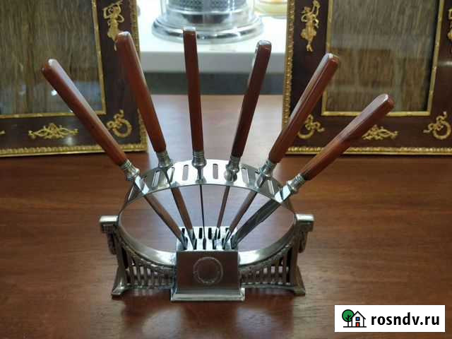 Старинная подставка для десертных ножей Суздаль - изображение 1