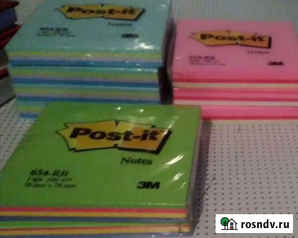 Cуперклейкие стикеры Роst-it 100 листов 76*76 Москва - изображение 1