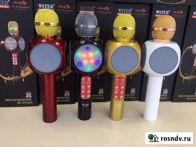 Микрофон Караоке с динамиком Bluetooth WS-1816 Омск - изображение 1