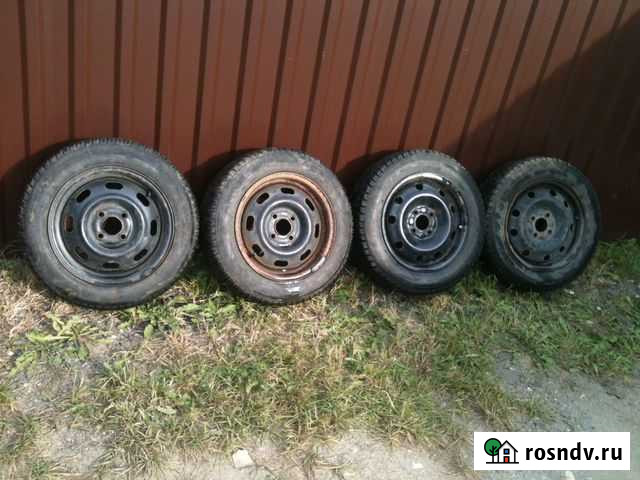Зимние колёса в сборе 4шт. R14 4x100 Тверь - изображение 1