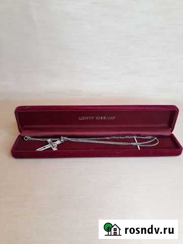 Цепочка с крестом, серебро Серпухов - изображение 1