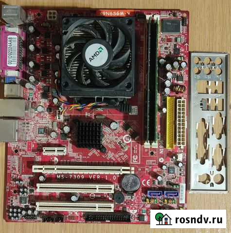 Мат.плата K9N6SGN-V, AMD X2-4200+, 2GB Симферополь - изображение 1