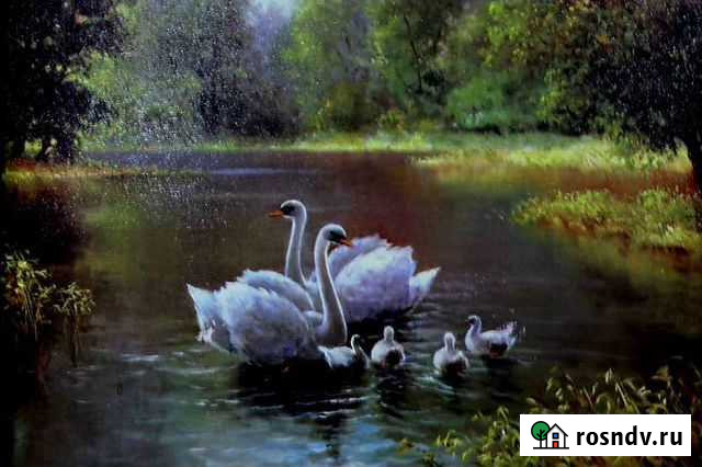 Картина Ksenya Sukhinova 2008 Лебеди Мценск - изображение 1