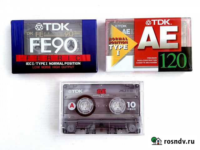 Кассеты 2 штуки TDK FE 90 и AE 120 - 1998 г Москва - изображение 1