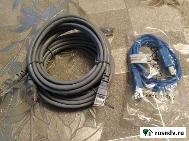 Патч корд 3м, провод usb Москва - изображение 1