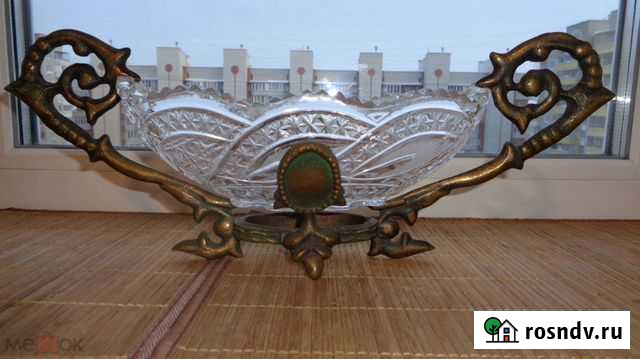 Старинная Жардиньерка Кашпо Бронза Литье Омск - изображение 1