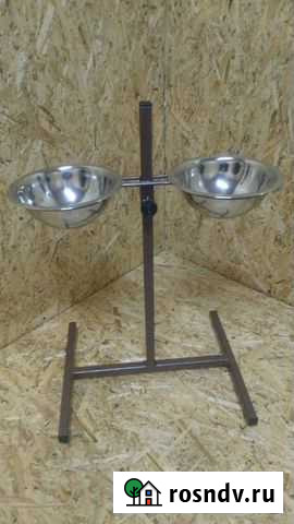 Стойка с мисками для кормления собак Нижний Тагил - изображение 1