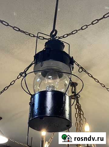 Старинный якорный керосиновый фонарь СССР Астрахань - изображение 1