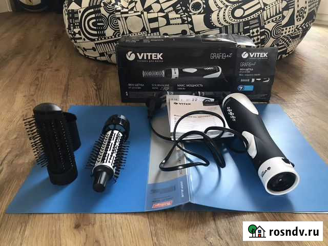 Фен-щетка vitek Grafic ART vt-2510 bw Хабаровск - изображение 1