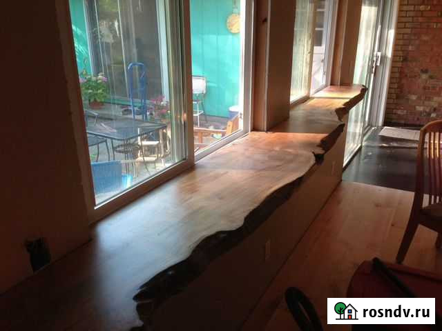 Подоконник из слэба дуба ручной работы Москва - изображение 1