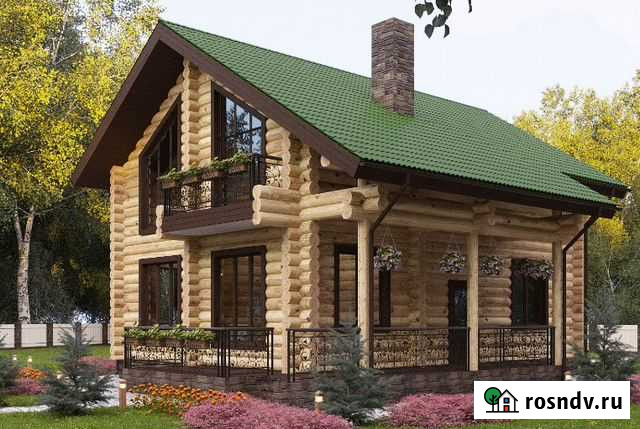 Сруб дома 9х8,5 из бревна Санкт-Петербург - изображение 1