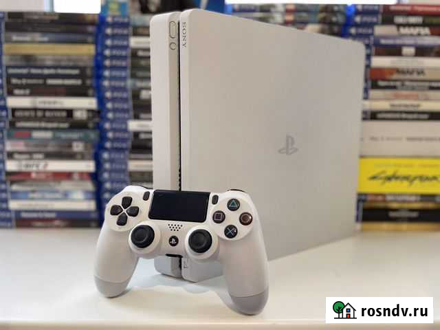 Sony PlayStation 4 slim white (белая) Электросталь - изображение 1